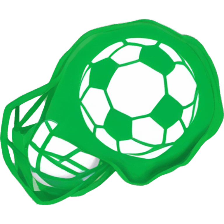 A Handball in Green and white emoji