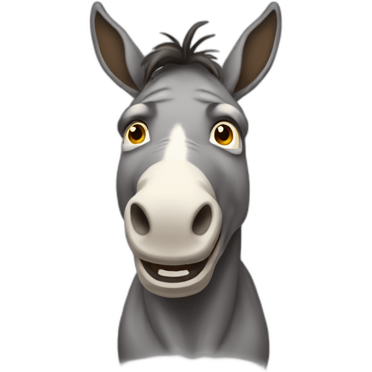 wrinkled geriatric donkey emoji