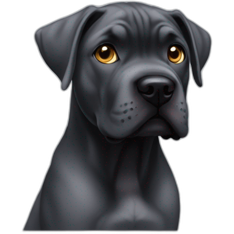 chiot cane corso avec yeux bleux emoji