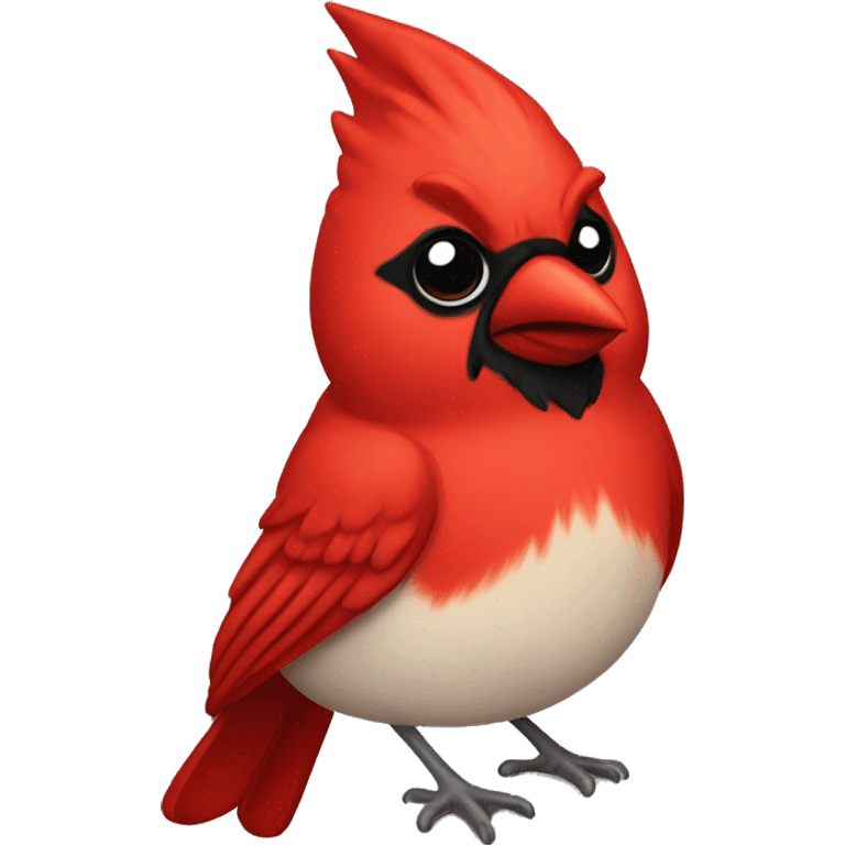 Cardinal bird emoji