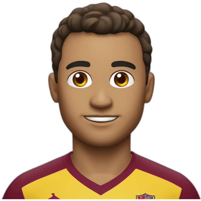 Futbolista venezolano con la camiseta vinotinto emoji