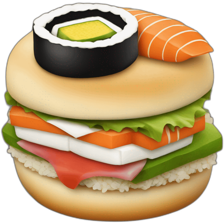 Sushi burger  emoji