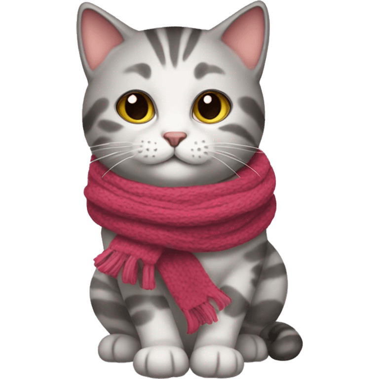 Kitty with a scarf emoji