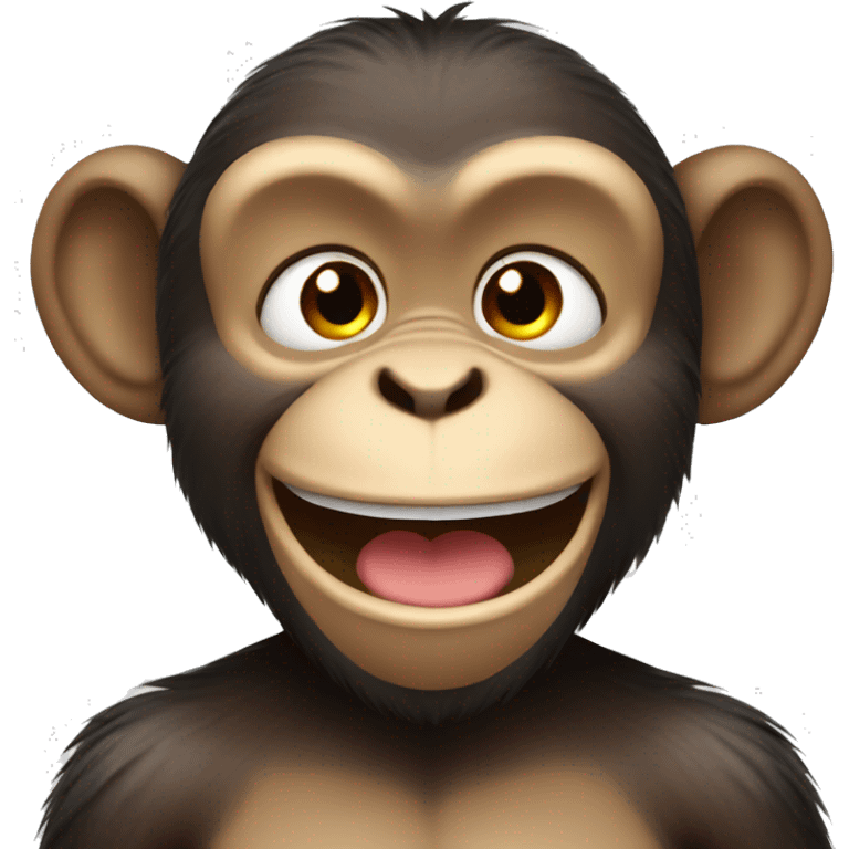 Monkey smiling emoji