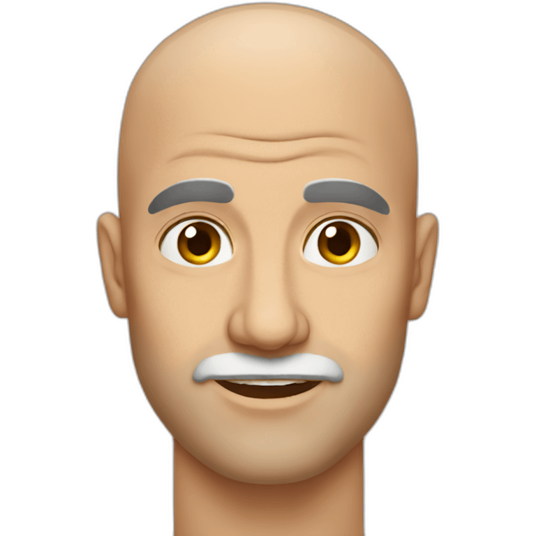 Bald Greek man emoji