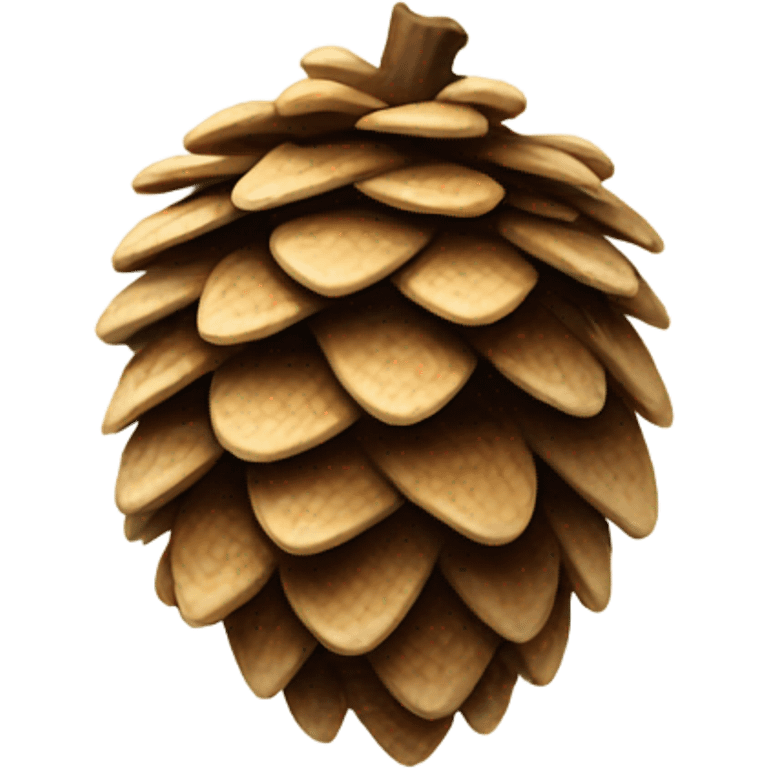 Beige pinecone  emoji