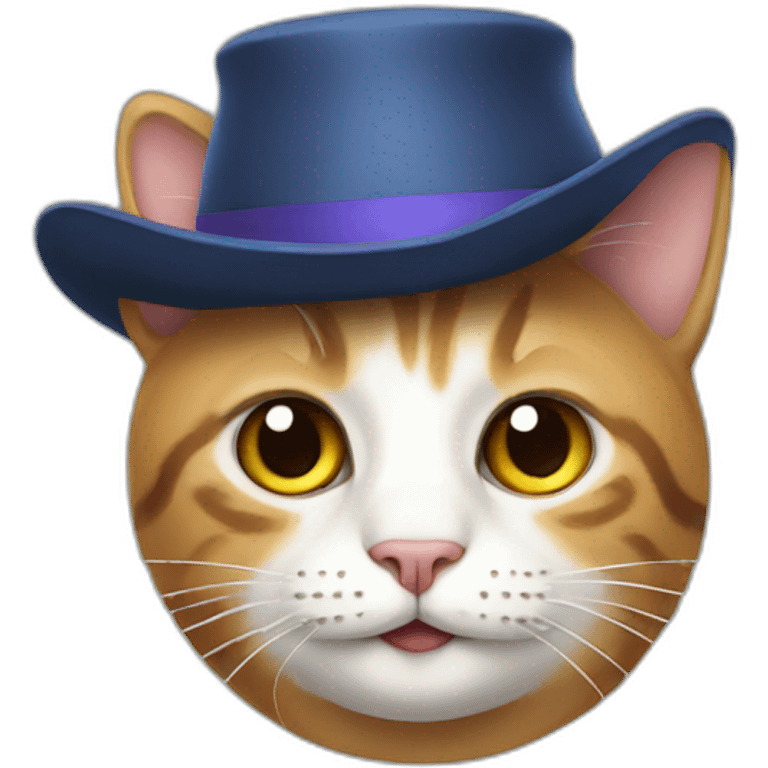 Cat in hat emoji