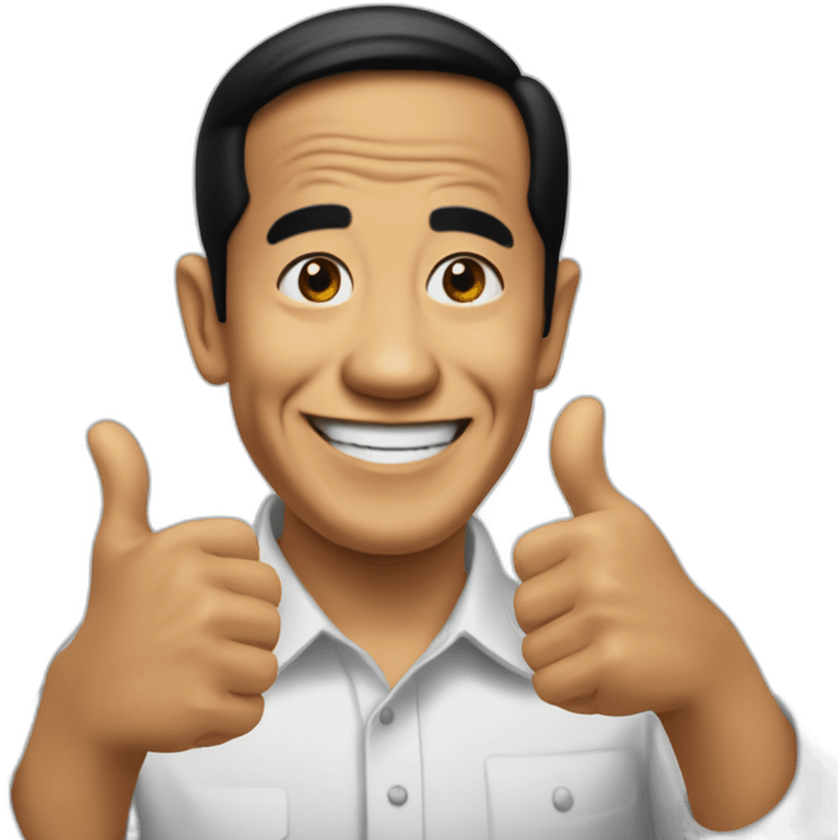 jokowi-two-thumbs-up emoji