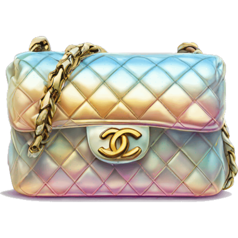 Iridescent Chanel bag emoji