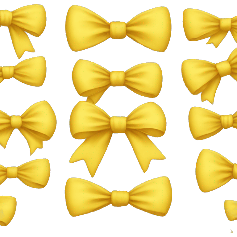 Yellow bow emoji