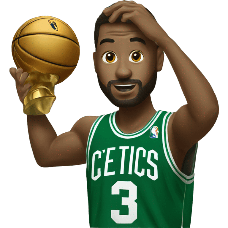 nba final trophy celtics emoji