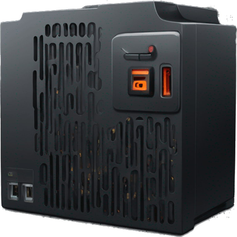 Black pc power supply emoji