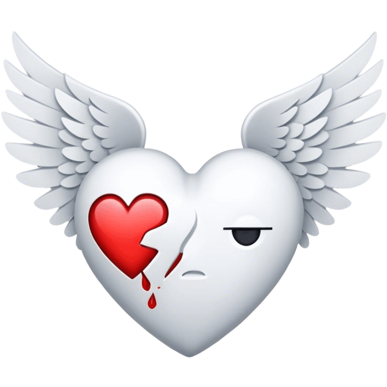 Broken heart with wings  emoji