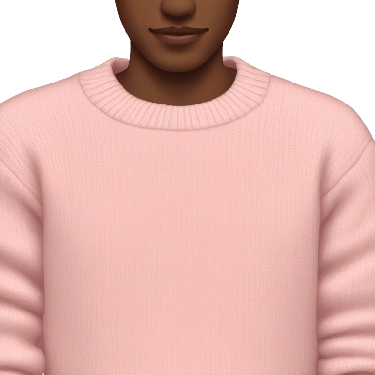 Pastel pink sweater emoji