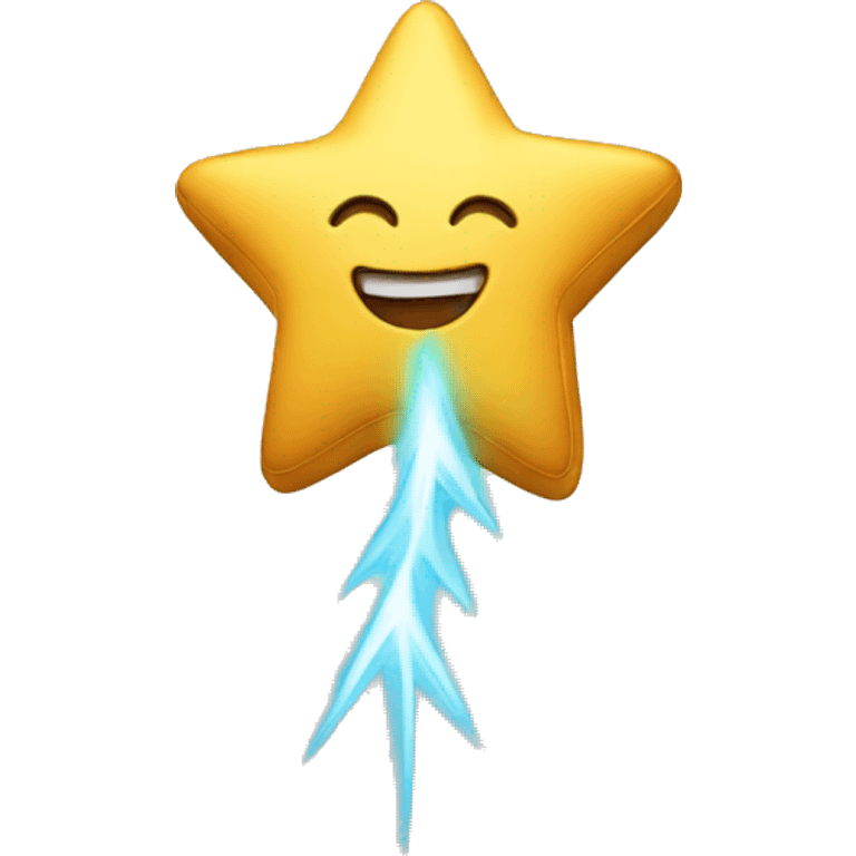 a shooting star emoji