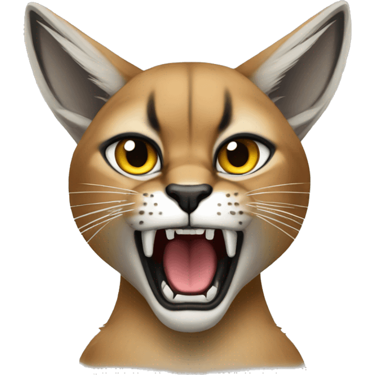 Caracal n being angry emoji