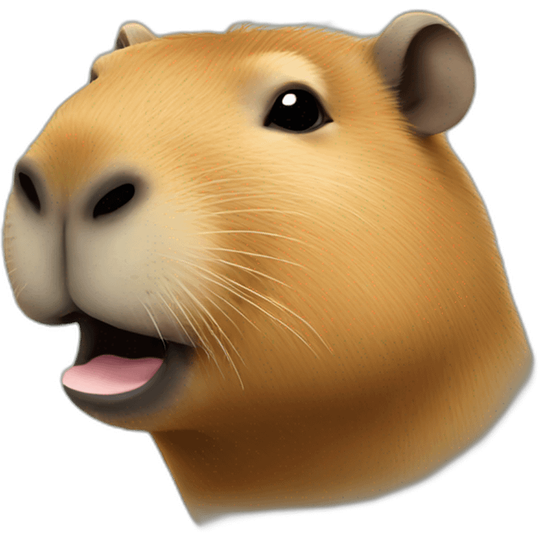 Capybara kiss face emoji