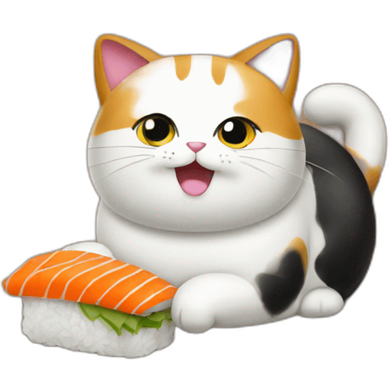 Sushi cat emoji