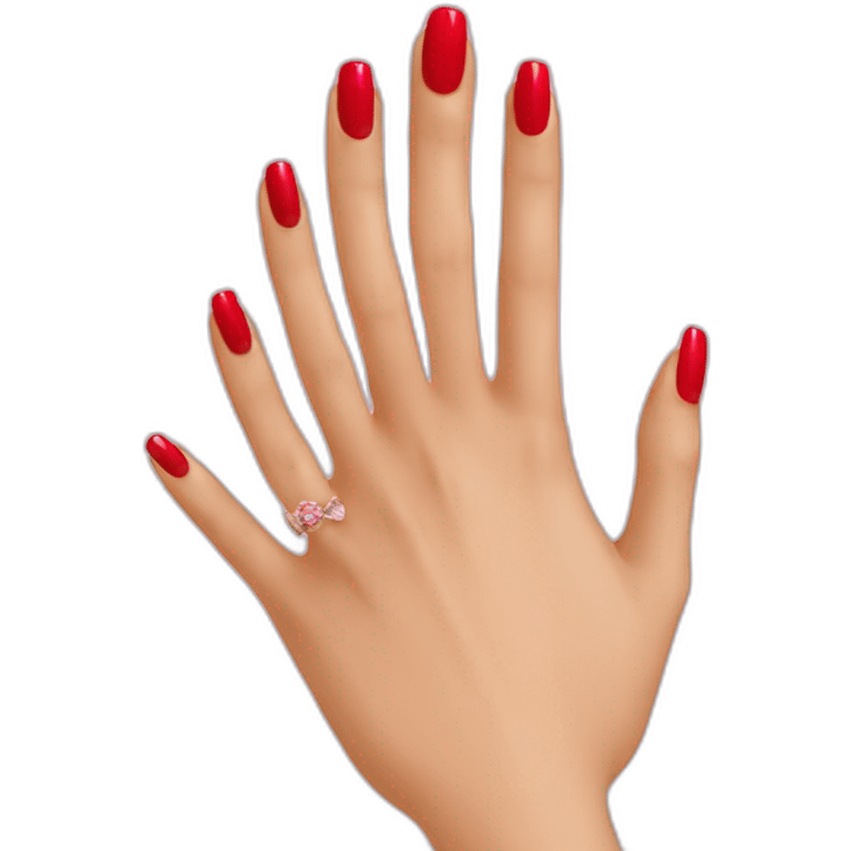 Red nails emoji