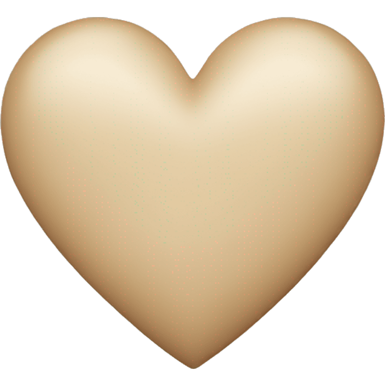 Beige heart emoji