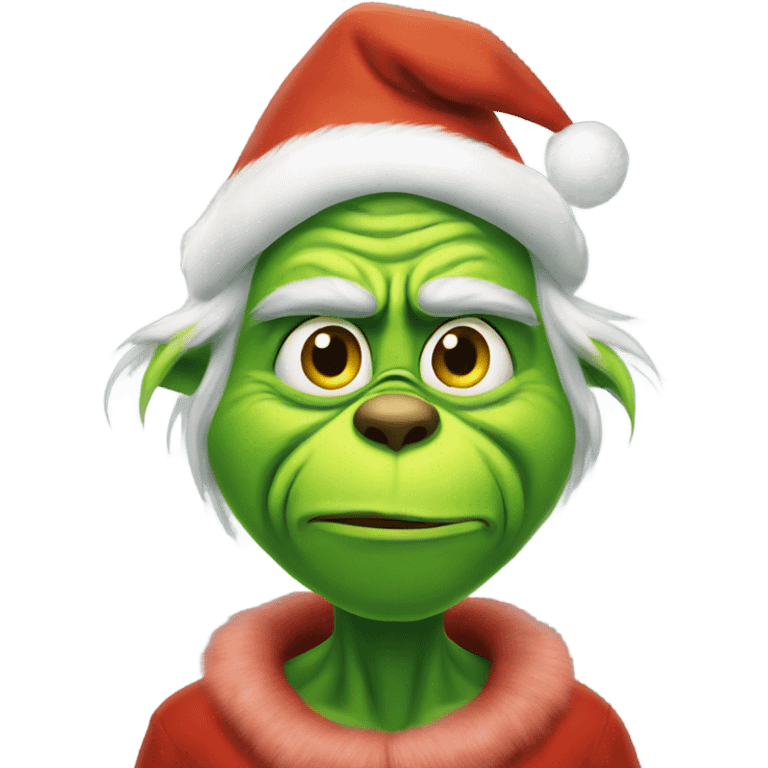 Christmas grinch emoji