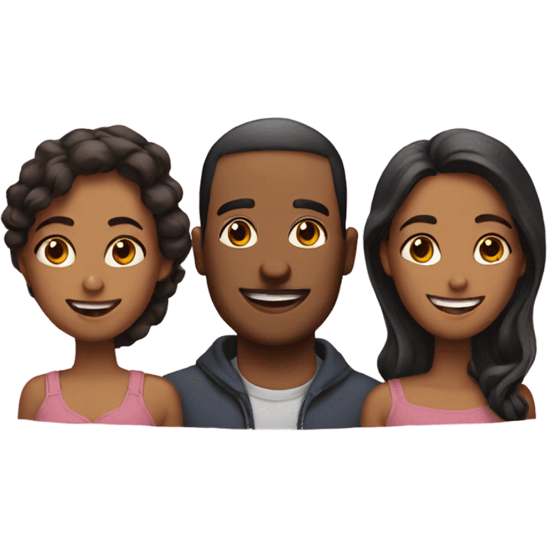 A man with two girlfriends  emoji