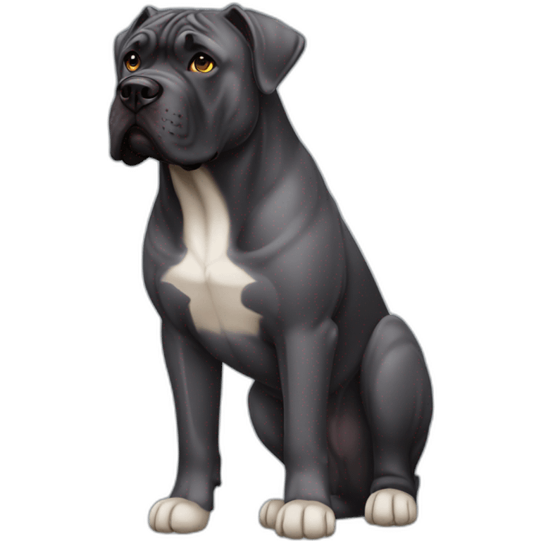 Dog Cane Corso full body emoji