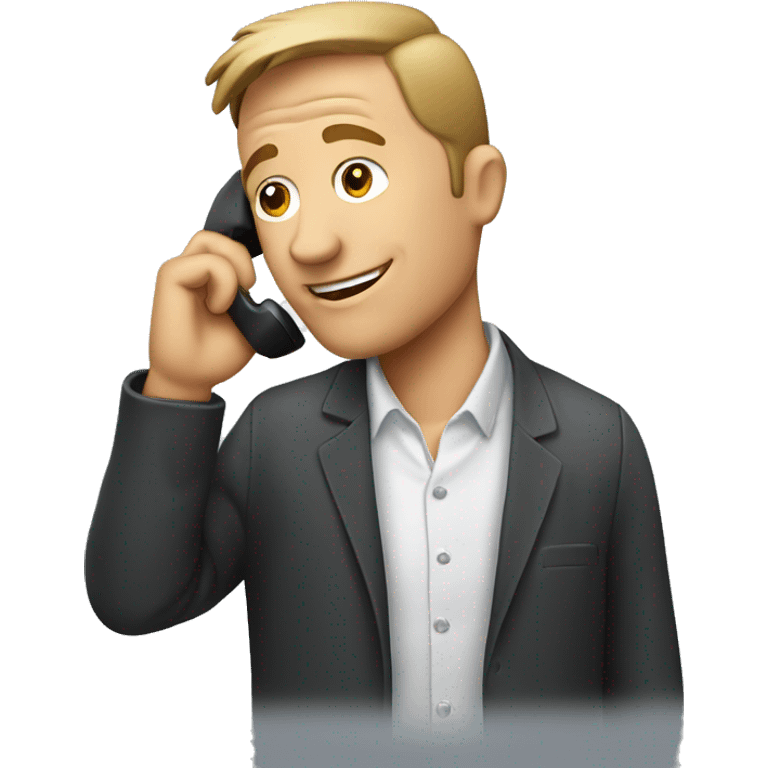 man talking on hand as phone emoji