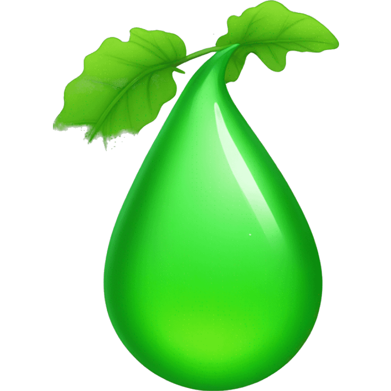 green drop emoji