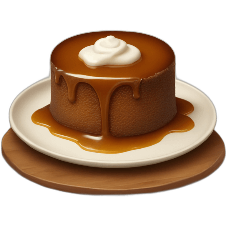 Sticky toffee pudding emoji