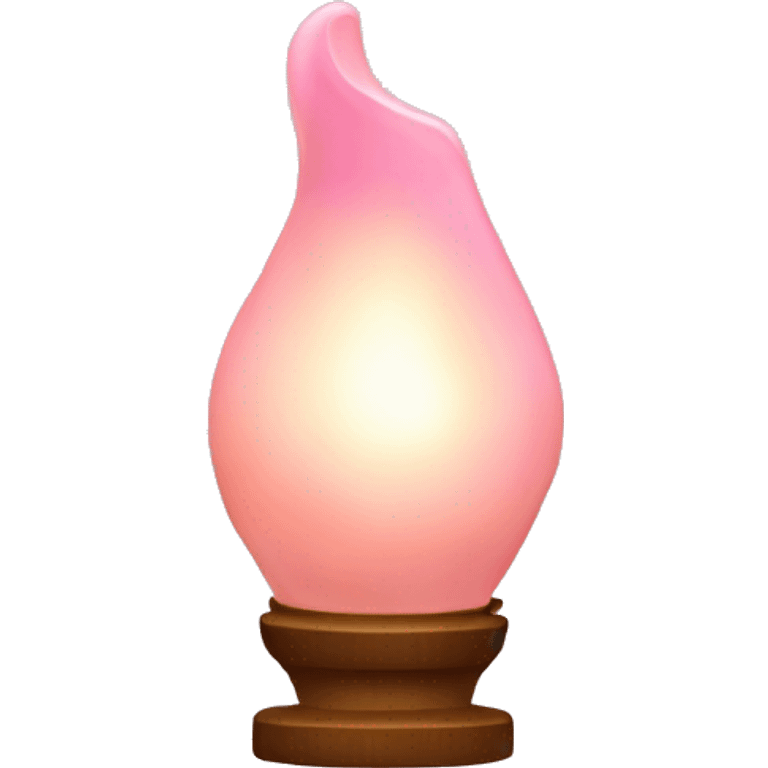 Salt Lamp that is light pink  emoji