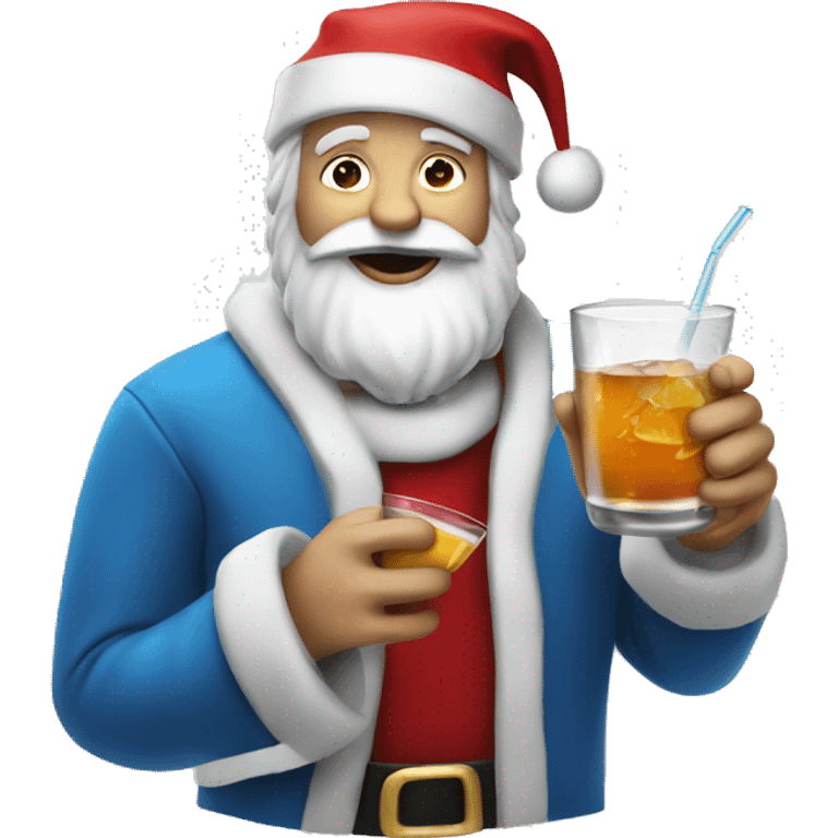 Santa with a drink  emoji