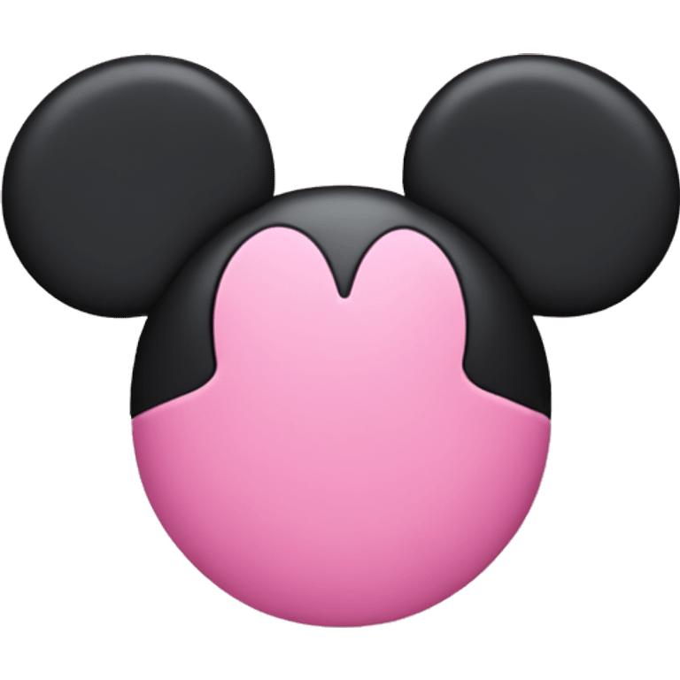 Pink mickey ears emoji