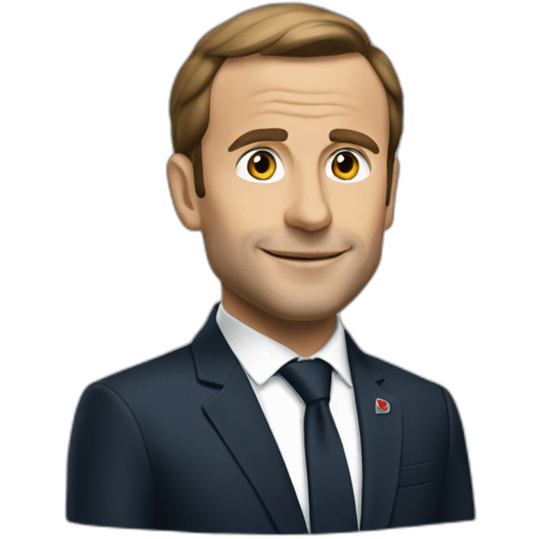 Macron in sayan emoji