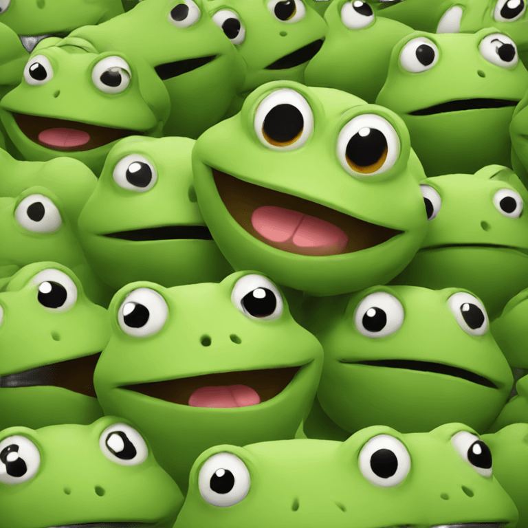 frog with an army emoji