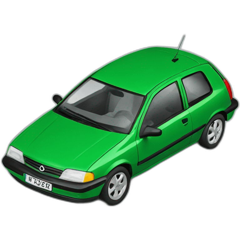 Green Opel Astra 1.6 Merit 1997 emoji