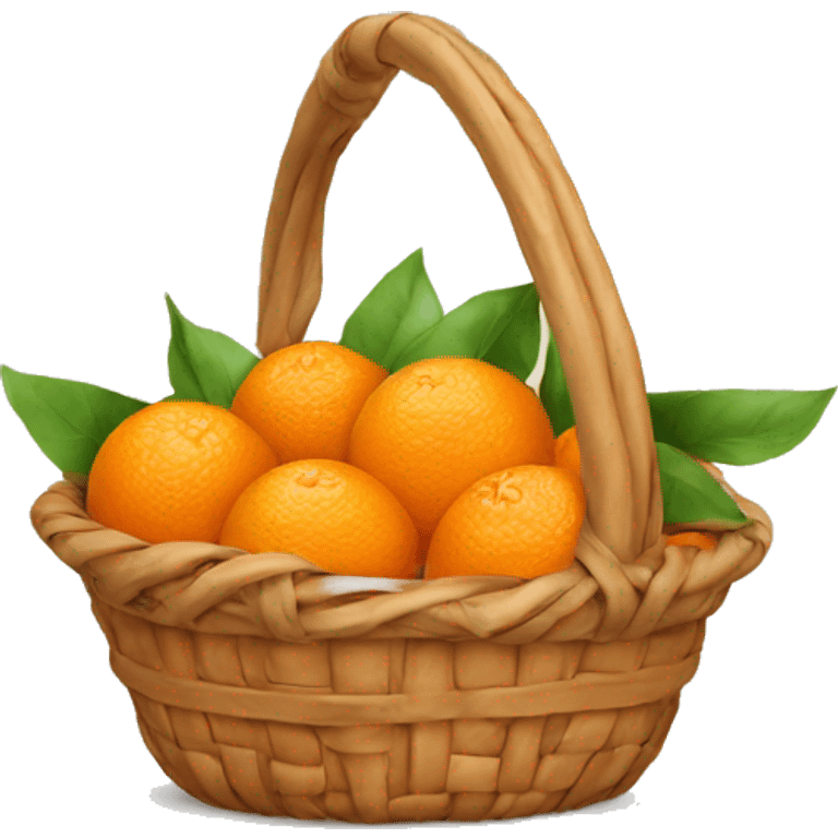 basket of orange  emoji