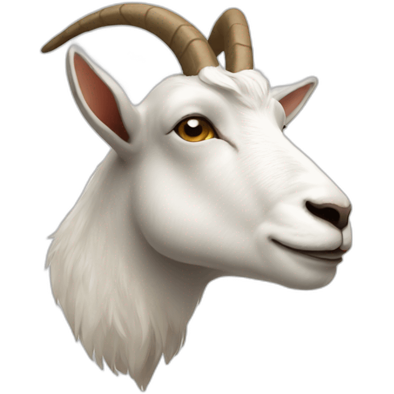 goat profile side emoji