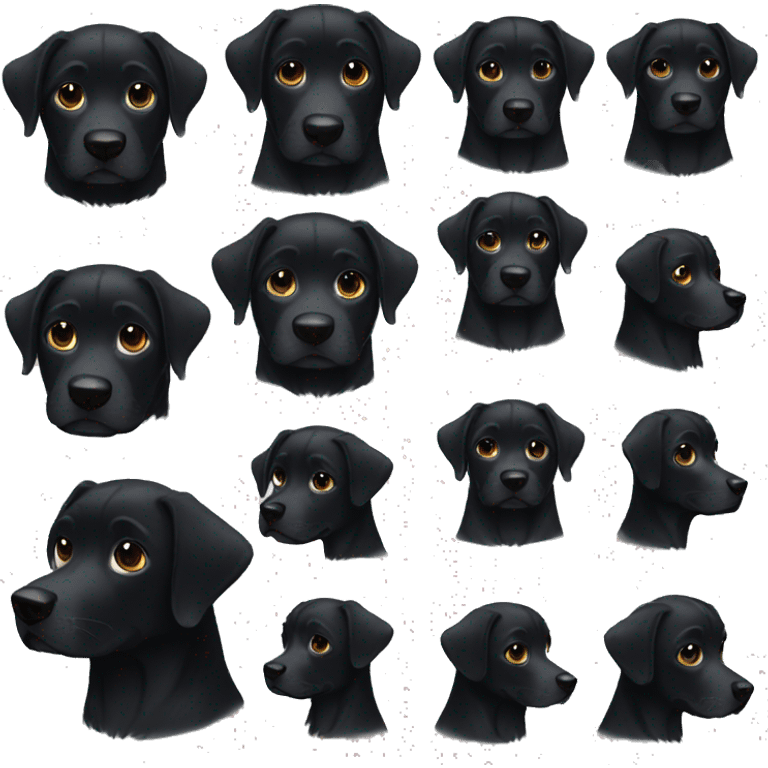 Black dog emoji