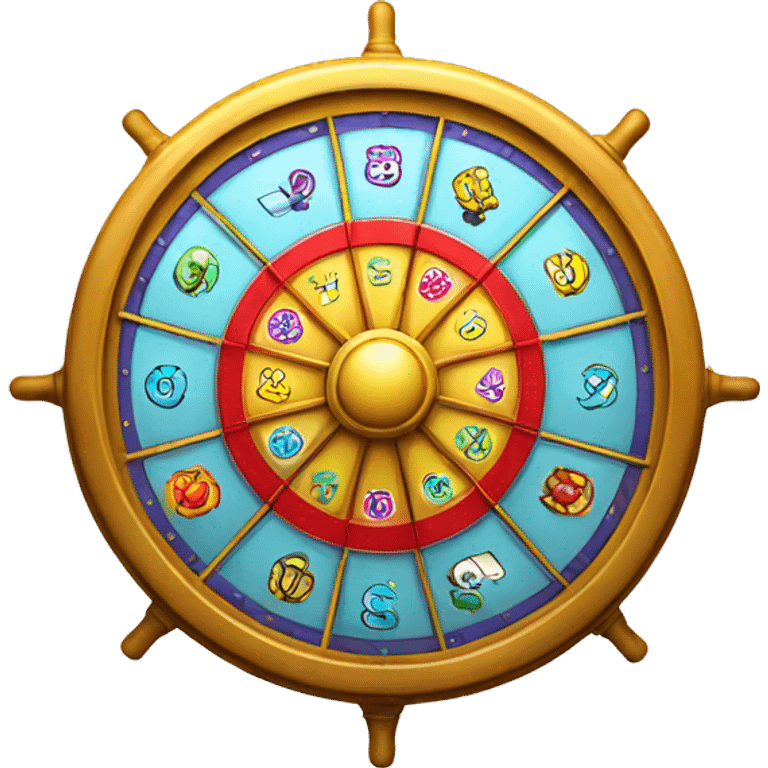 Wheel of fortune for colors simple emoji