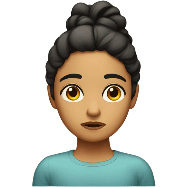 disappointed hispanic girl emoji