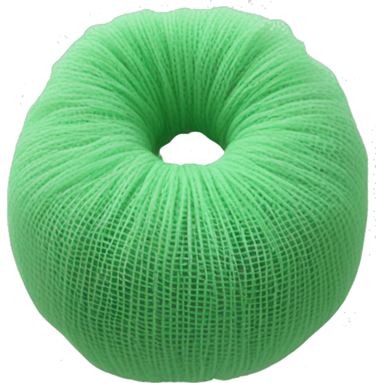 Synthetic mesh loofah emoji