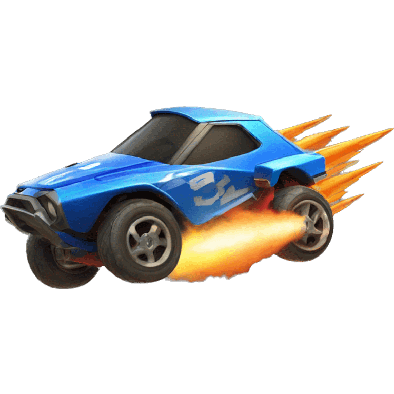 rocket league octane car hitting ball emoji