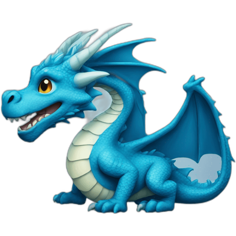 Dragon bleu emoji