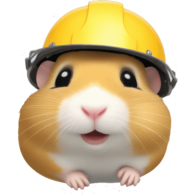 hamster head in a construction helmet emoji