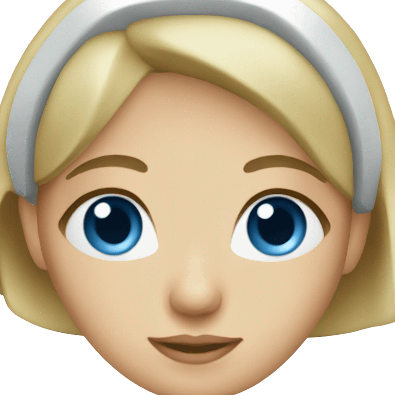 blue eyes blonde nurse  emoji