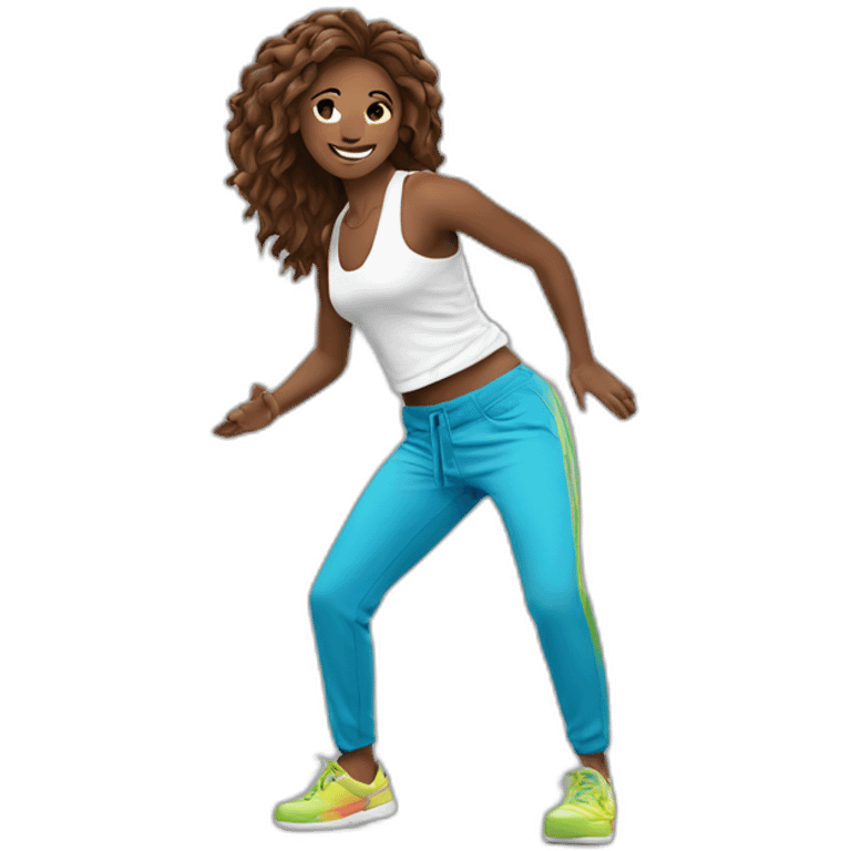 zumba arc en ciel white background emoji