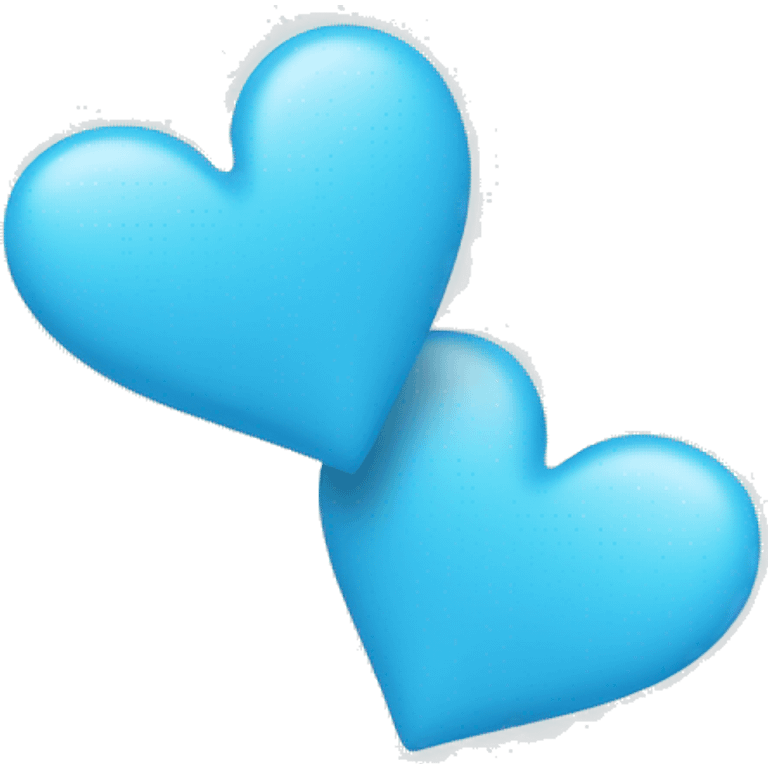 Two light blue hearts emoji