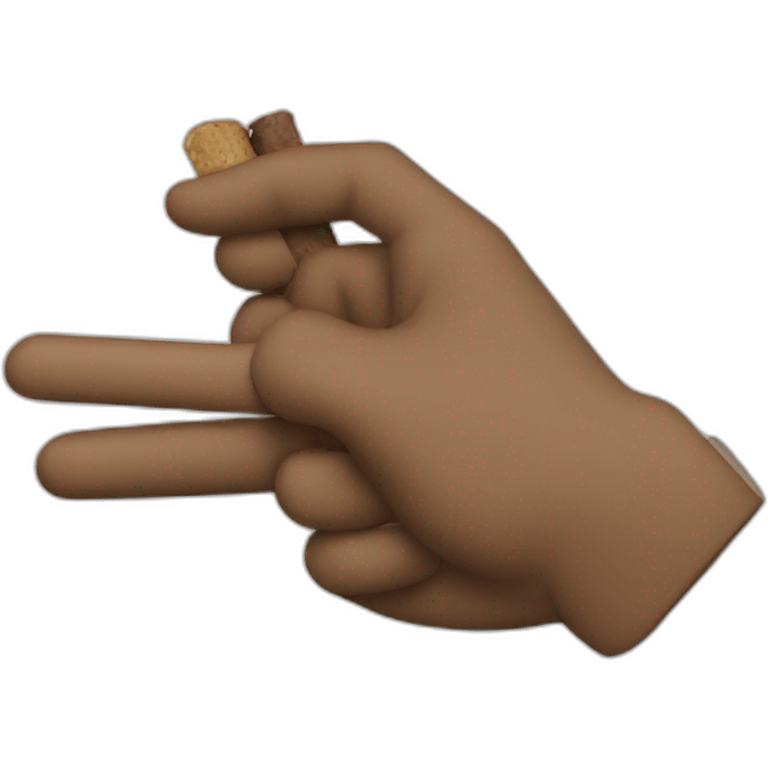 handing a blunt emoji