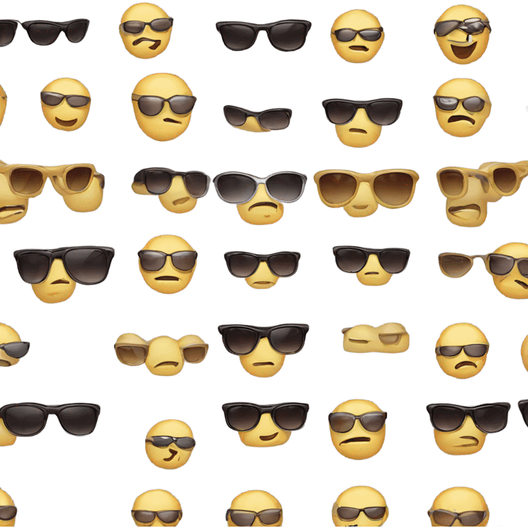 Sunglasses no smile emoji